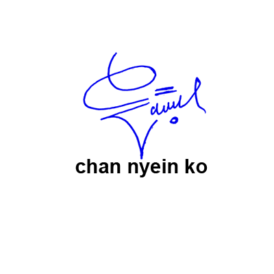 Chan Nyein Ko Online Signature Free