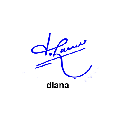Diana Online Signature Free