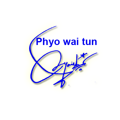 Phyo Wai Tun Online Signature Free